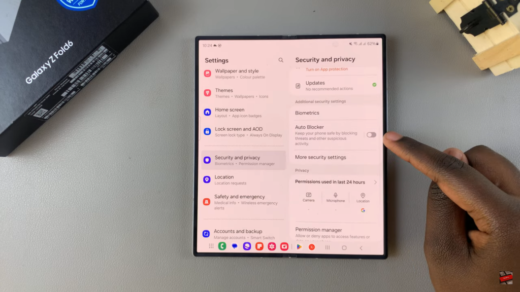 Disable USB Debugging On Samsung Galaxy Z Fold 6