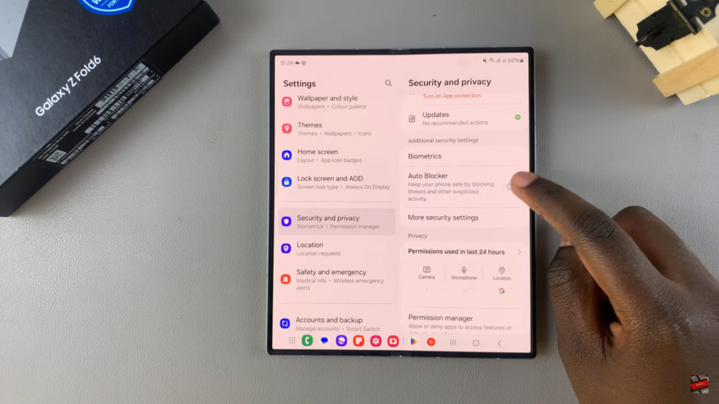 Disable USB Debugging On Samsung Galaxy Z Fold 6