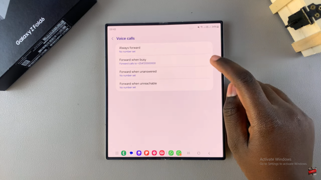 Disable Call Forwarding On Samsung Galaxy Z Fold 6