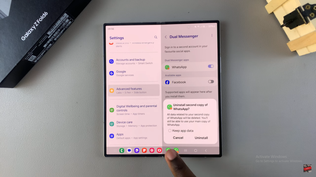 Delete Cloned Apps On Samsung Galaxy Z Fold 6