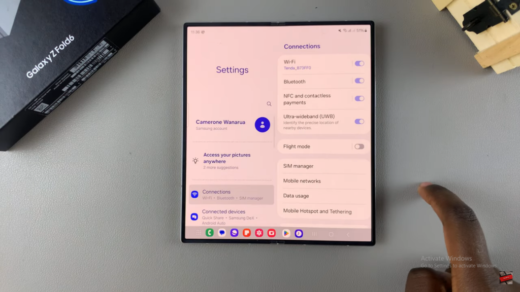 Change Lock Screen Type To Swipe On Samsung Galaxy Z Fold 6