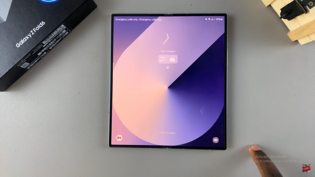 Change Lock Screen Type To Swipe On Samsung Galaxy Z Fold 6