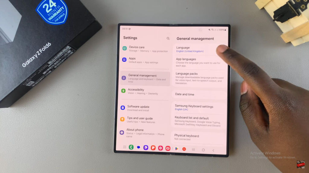  Change System Language On Samsung Galaxy Z Fold 6