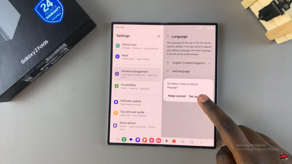  Change System Language On Samsung Galaxy Z Fold 6