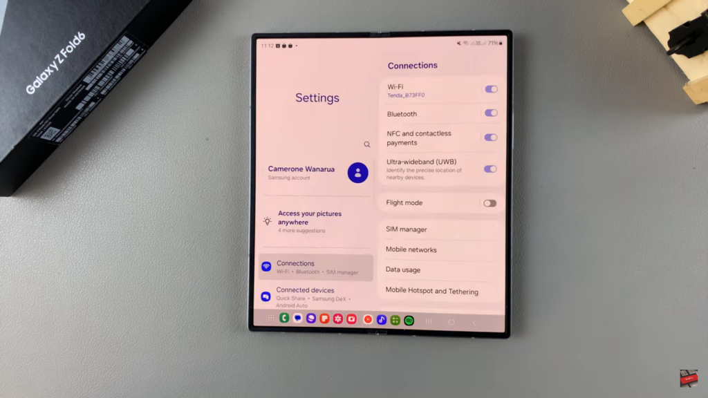 Change Lock Screen Pattern On Samsung Galaxy Z Fold 6