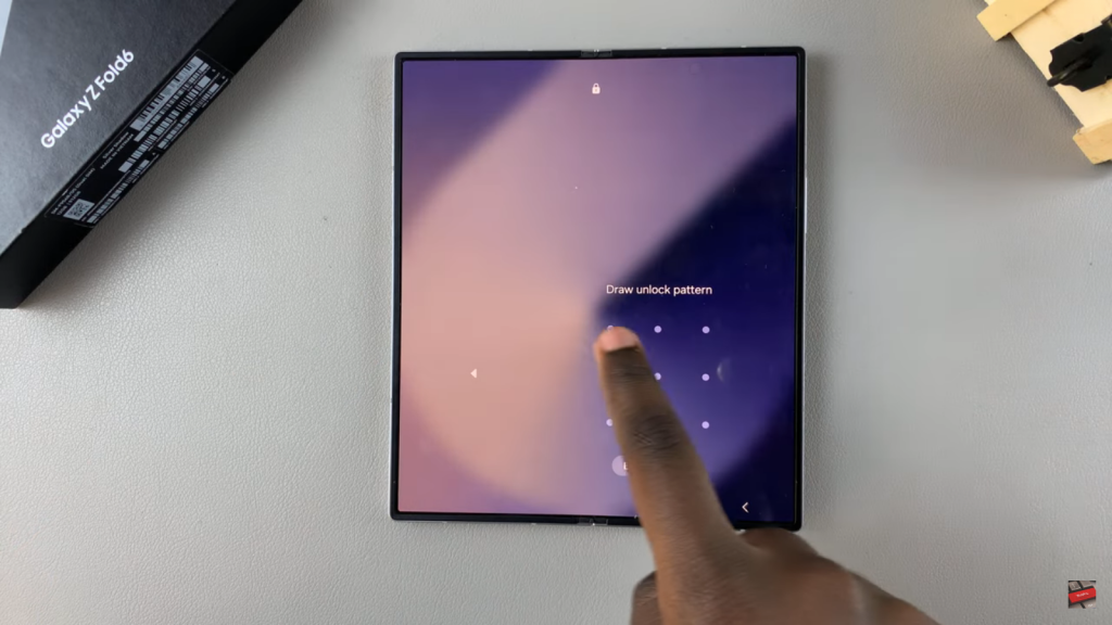 Change Lock Screen Pattern On Samsung Galaxy Z Fold 6