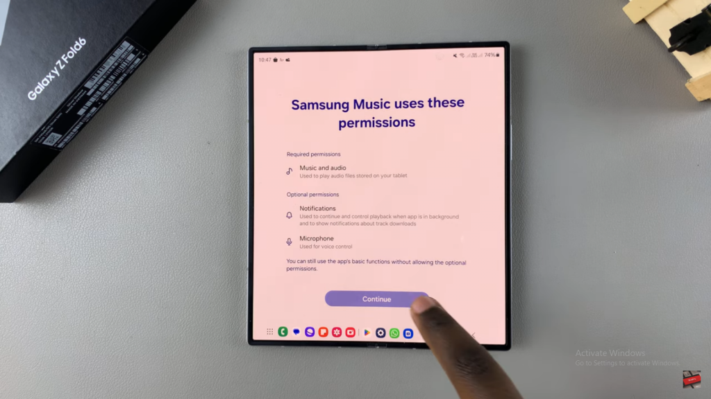 Install Samsung Music App On Samsung Galaxy Z Fold 6