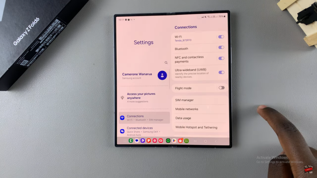 Hide Music Information On Always ON Display Of Samsung Galaxy Z Fold 6