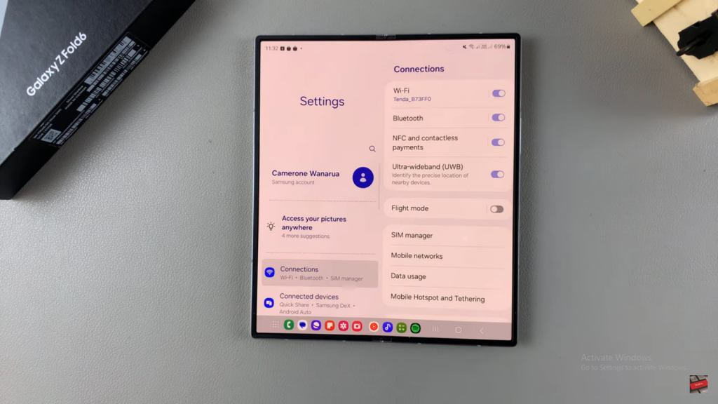 Disable 'Swipe Down For Notifications' On Samsung Galaxy Z Fold 6