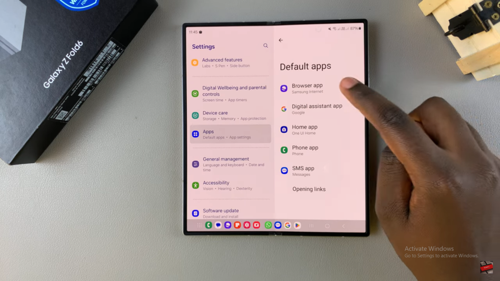 Change Default Browser On Samsung Galaxy Z Fold 6