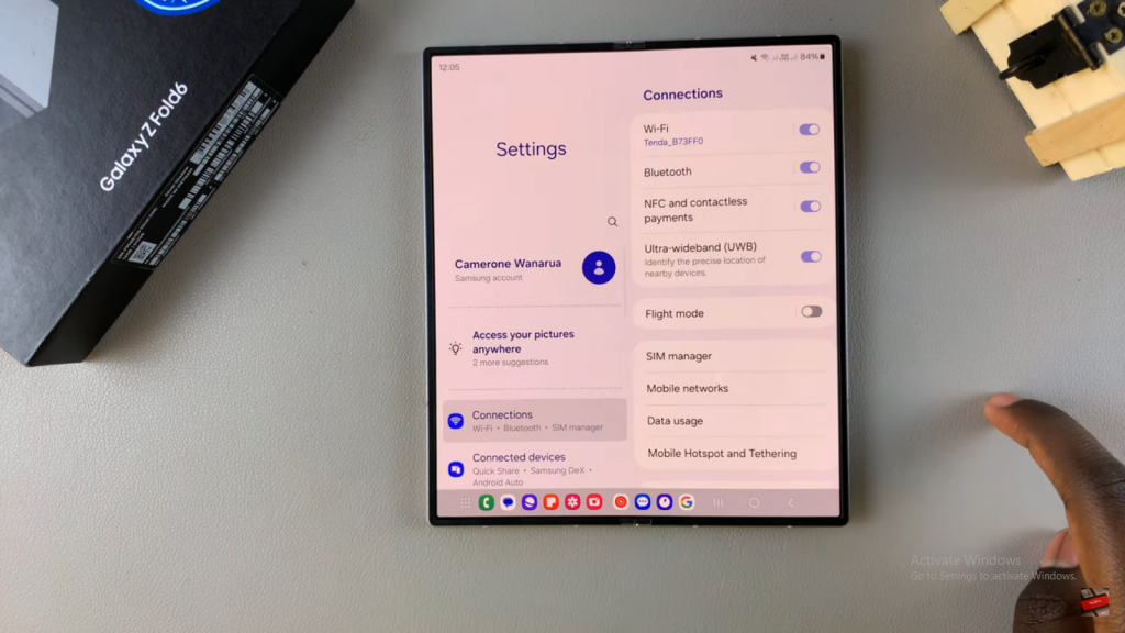 Enable Device Protection On Samsung Galaxy Z Fold 6