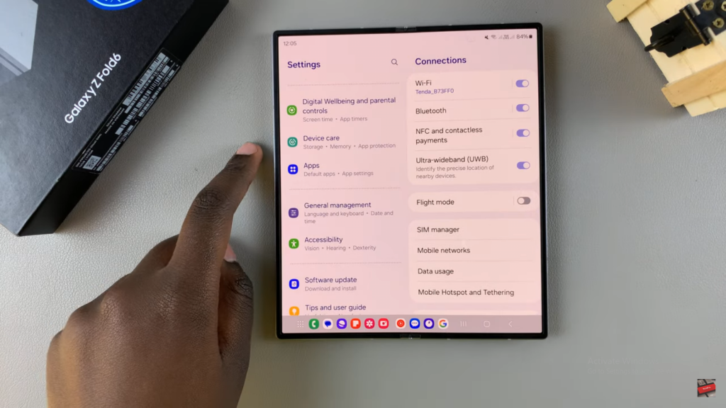 Enable Device Protection On Samsung Galaxy Z Fold 6