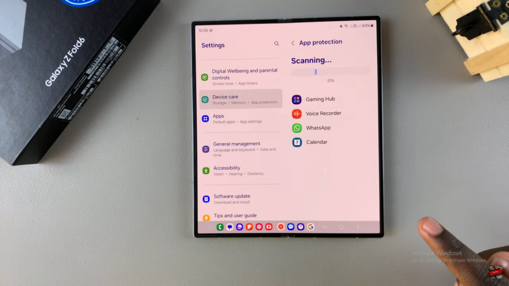 Enable Device Protection On Samsung Galaxy Z Fold 6