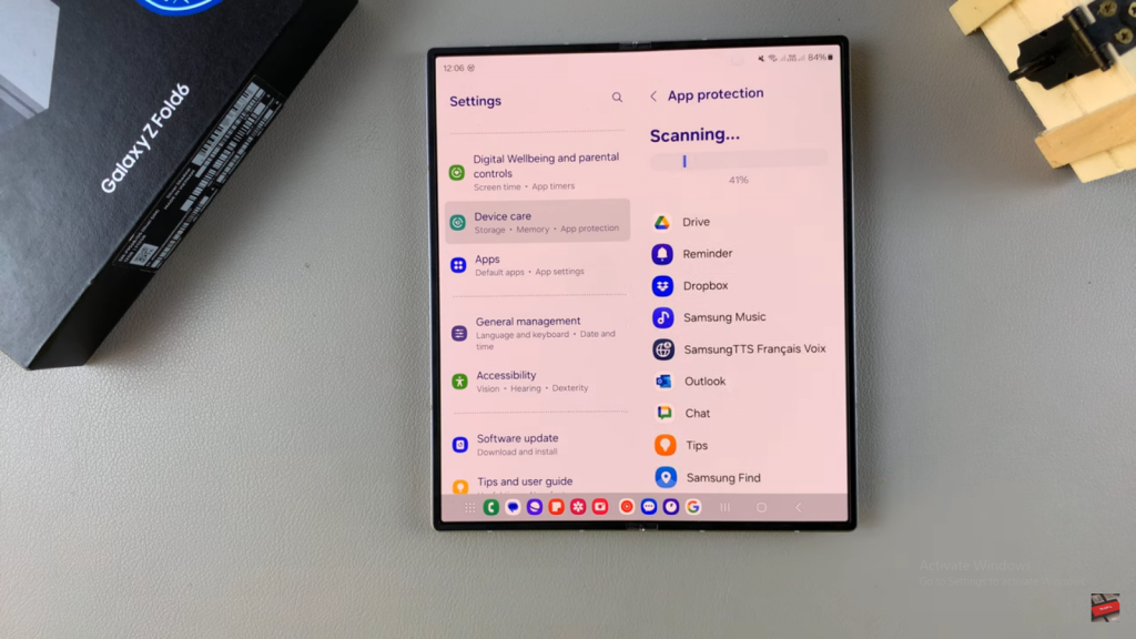 Enable Device Protection On Samsung Galaxy Z Fold 6