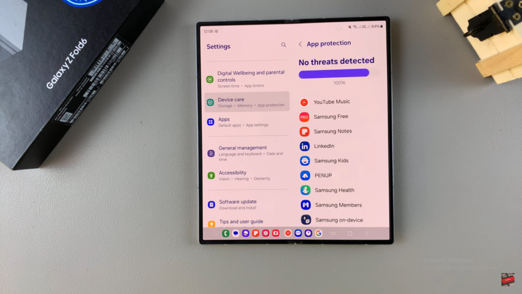 Enable Device Protection On Samsung Galaxy Z Fold 6