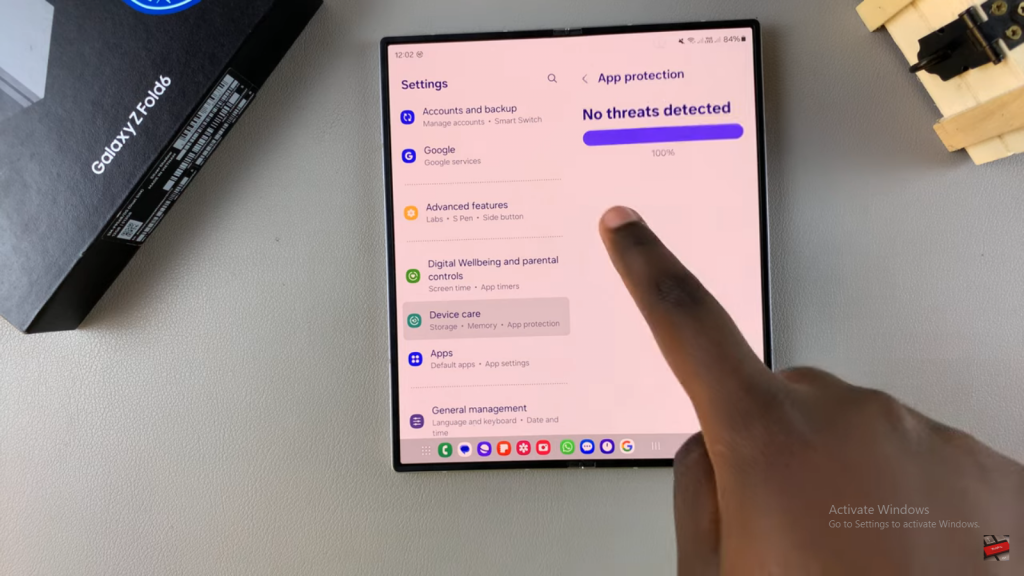 Run Antivirus Scan On Samsung Galaxy Z Fold 6