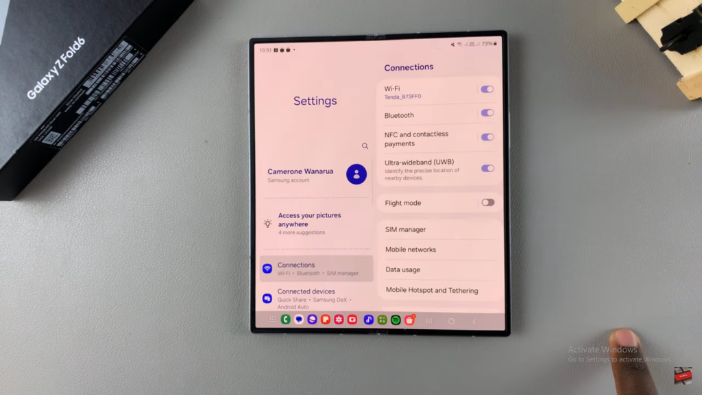 Schedule Always On Display On Samsung Galaxy Z Fold 6