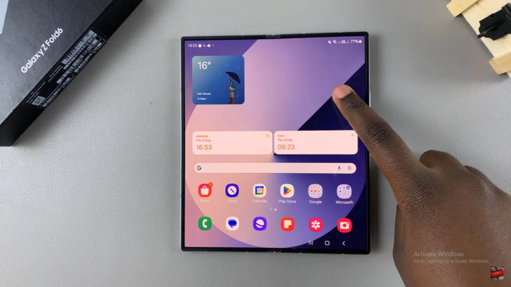  Add Photo Widget On Home Screen In Samsung Galaxy Z Fold 6