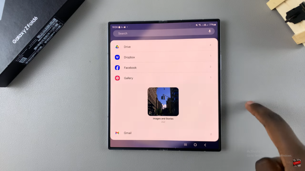  Add Photo Widget On Home Screen In Samsung Galaxy Z Fold 6