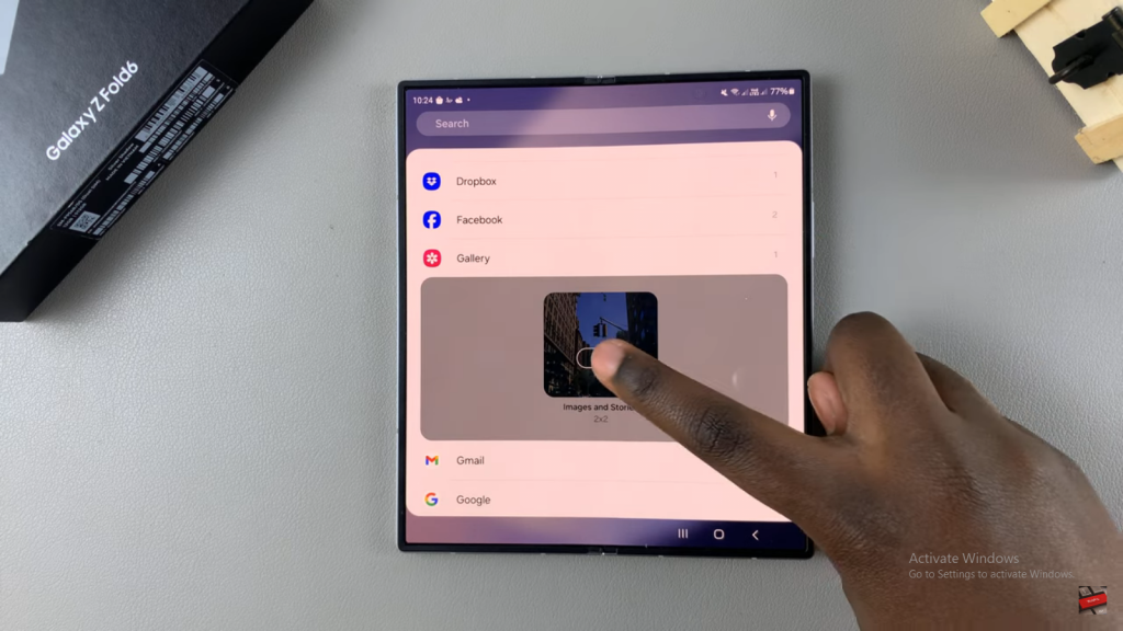  Add Photo Widget On Home Screen In Samsung Galaxy Z Fold 6