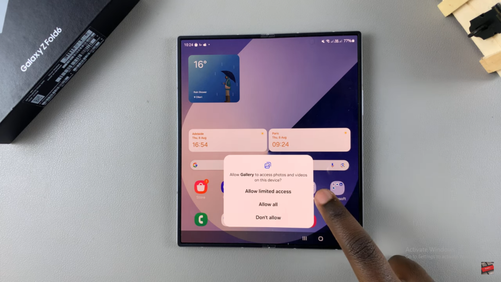  Add Photo Widget On Home Screen In Samsung Galaxy Z Fold 6