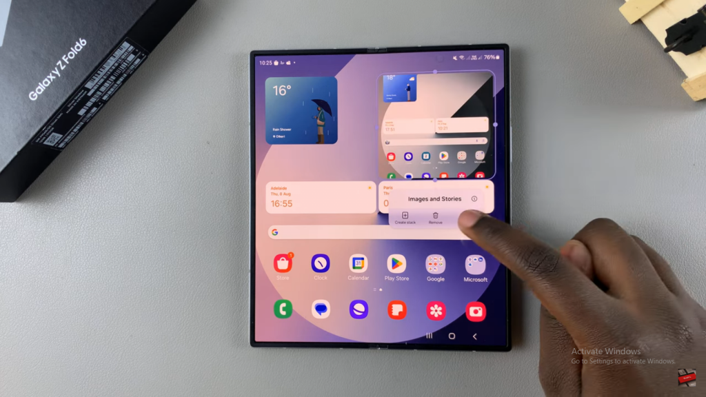  Add Photo Widget On Home Screen In Samsung Galaxy Z Fold 6