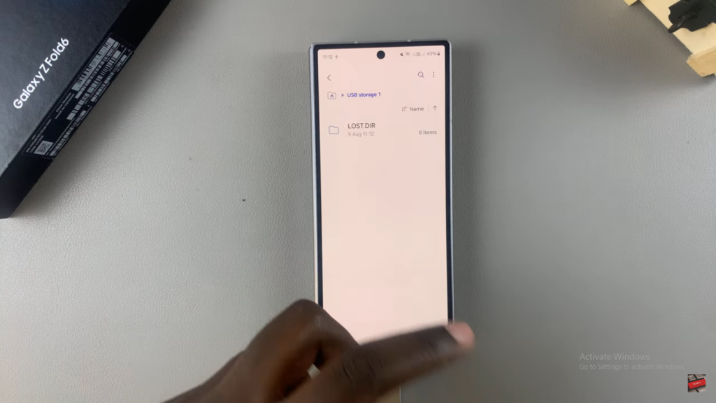 Format USB Flash Drive On Samsung Galaxy Z Fold 6