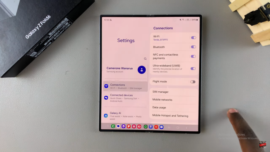 Display Refresh Rate On Samsung Galaxy Z Fold 6