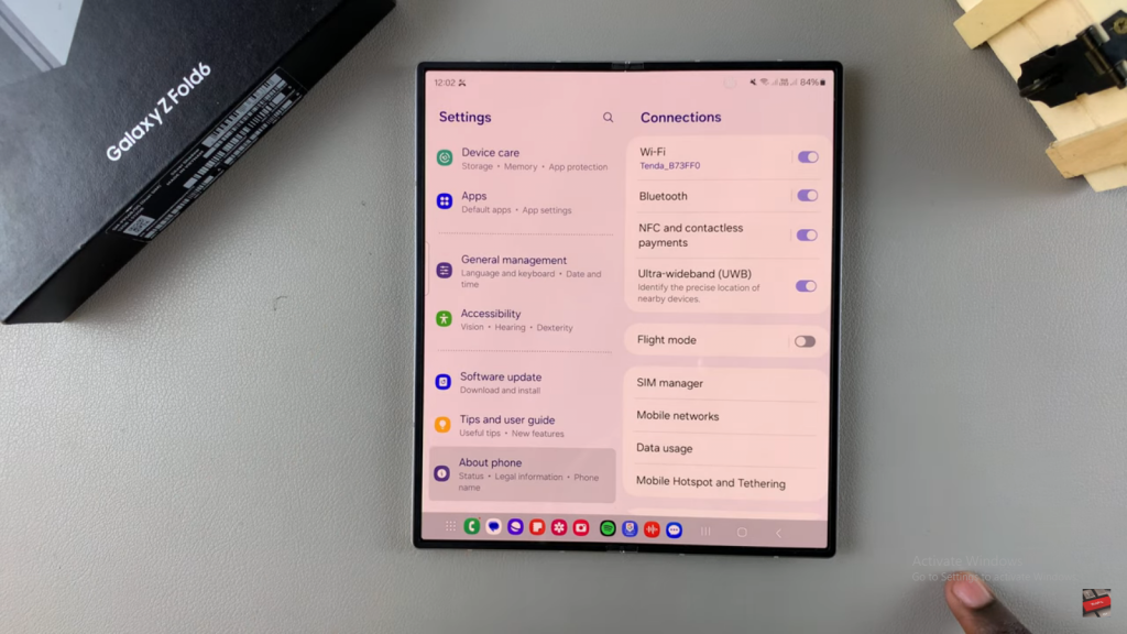 Display Refresh Rate On Samsung Galaxy Z Fold 6