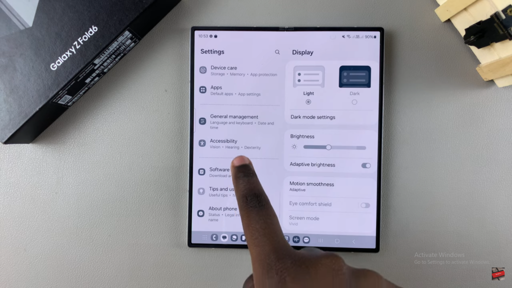 Fix Screen Color On Samsung Galaxy Z Fold 6