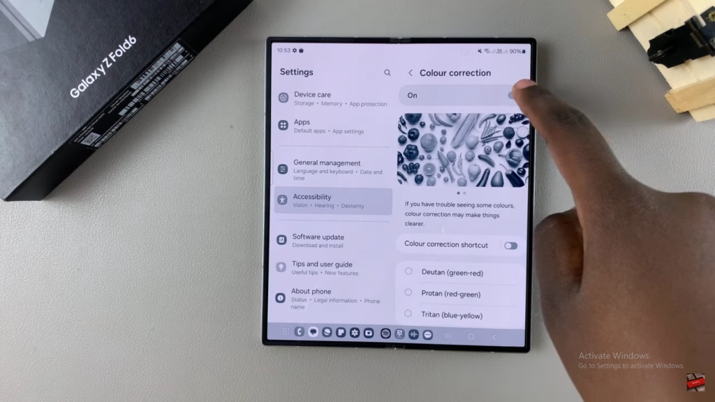 Fix Screen Color On Samsung Galaxy Z Fold 6