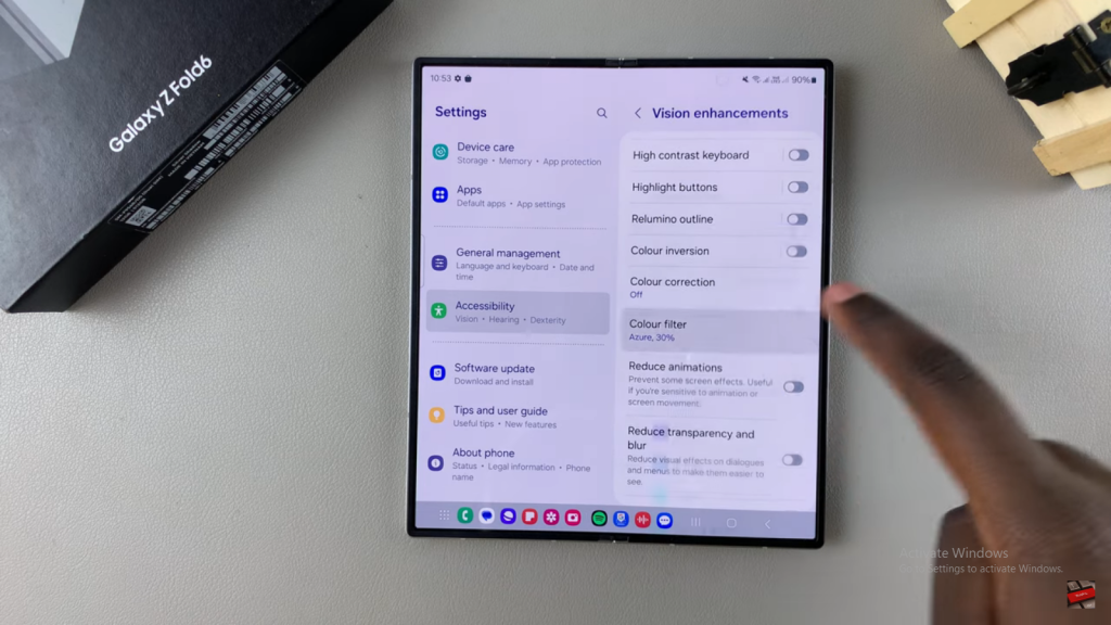 Fix Screen Color On Samsung Galaxy Z Fold 6