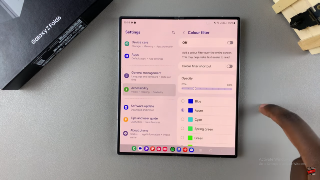 Fix Screen Color On Samsung Galaxy Z Fold 6