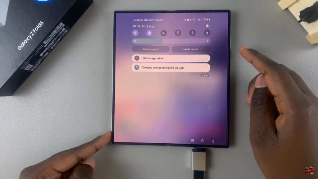 Connect USB Flash Drive To Samsung Galaxy Z Fold 6