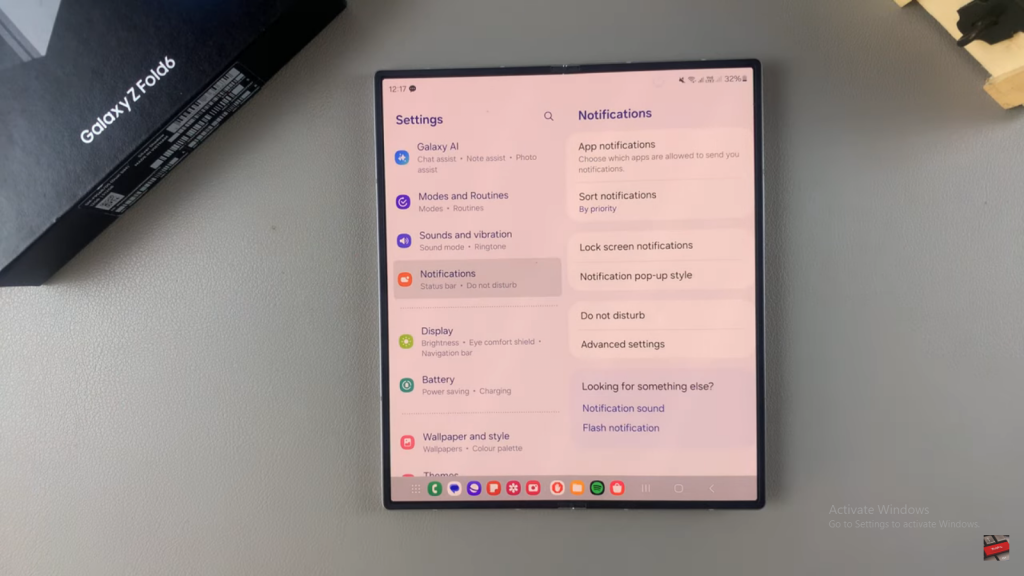 Disable Lock Screen Notifications On Samsung Galaxy Z Fold 6