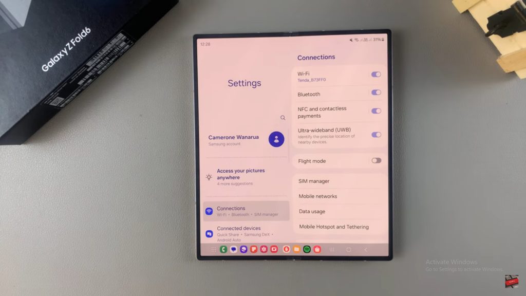 Disable Text Message Notifications On Lock Screen Of Samsung Galaxy Z Fold 6