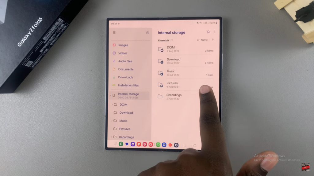 Transfer Files From USB Flash Drive To Samsung Galaxy Z Fold 6