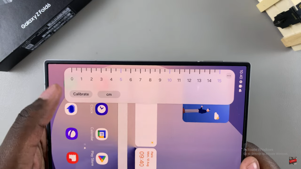 Use In Built Ruler On Samsung Galaxy Z Fold 6