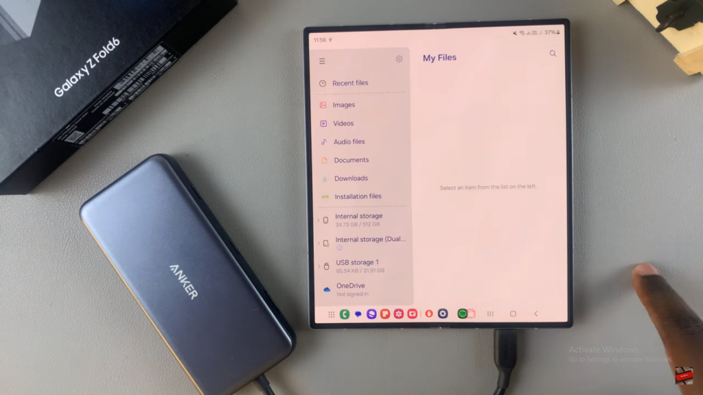 Transfer Files From Samsung Galaxy Z Fold 6 To SD Card