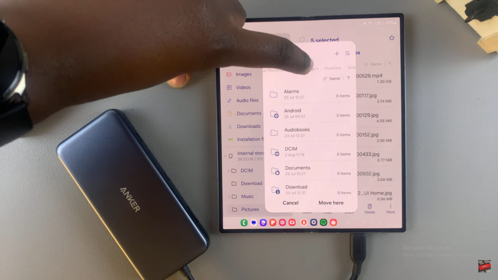 Transfer Files From Samsung Galaxy Z Fold 6 To SD Card