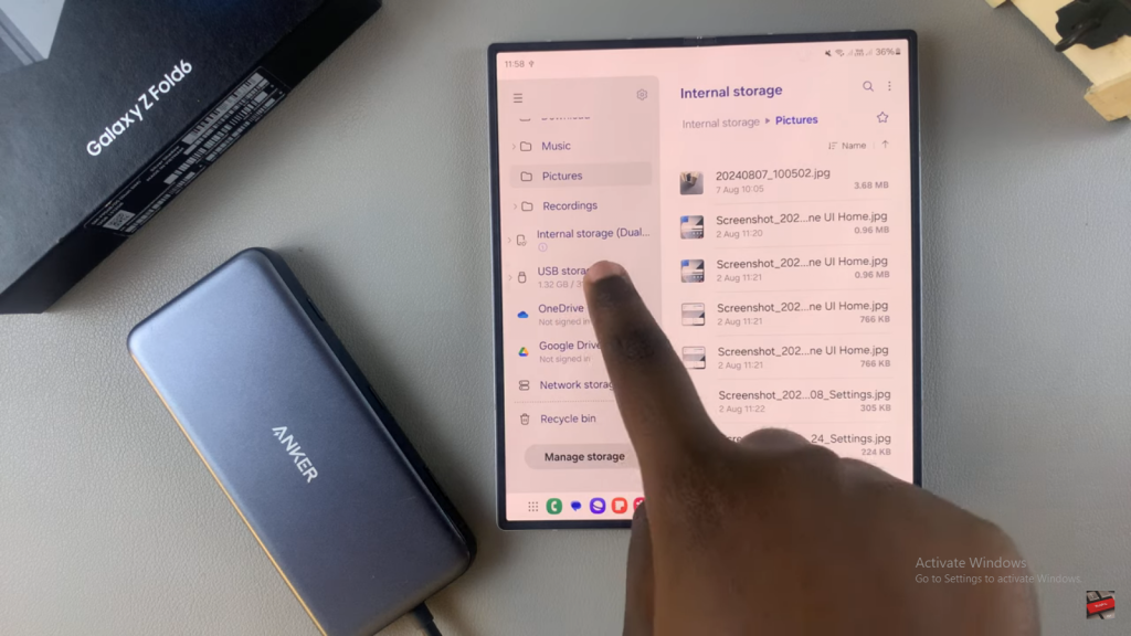 Transfer Files From Samsung Galaxy Z Fold 6 To SD Card