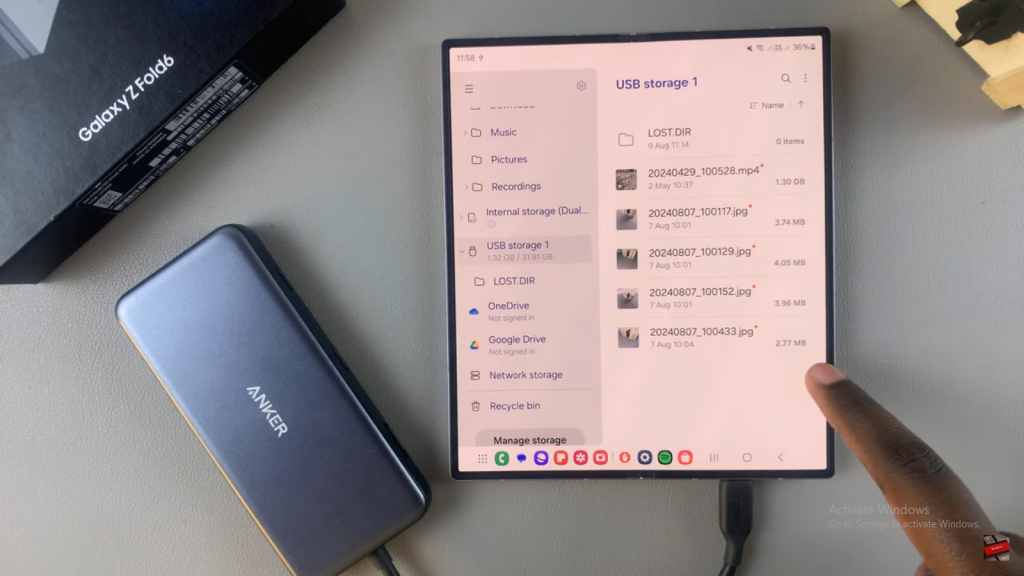 Transfer Files From Samsung Galaxy Z Fold 6 To SD Card