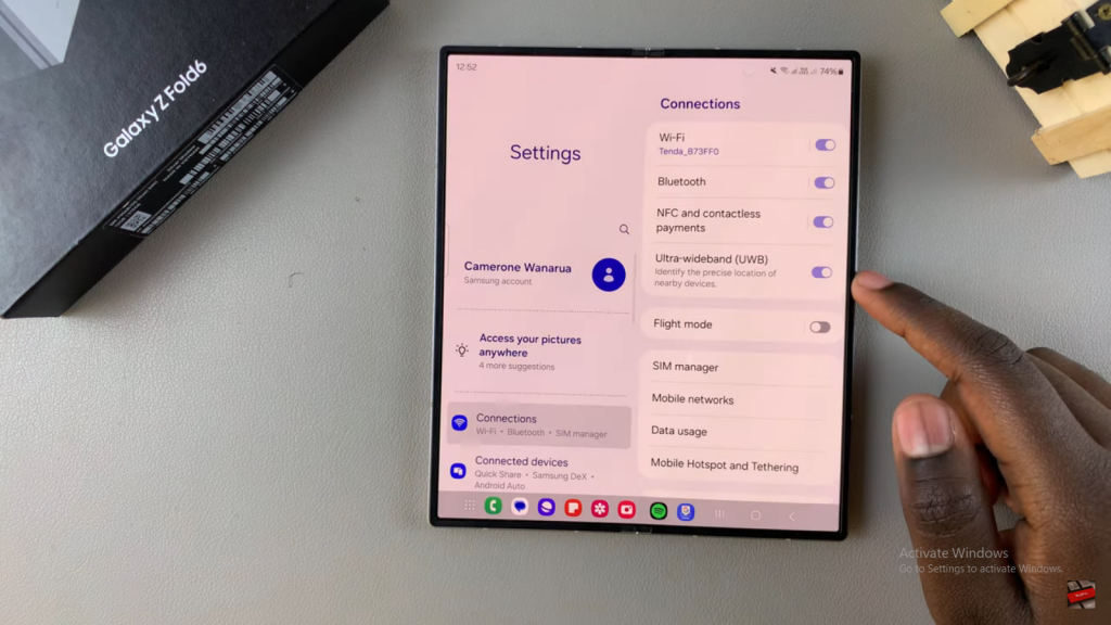 Disable Message Notifications On Samsung Galaxy Z Fold 6