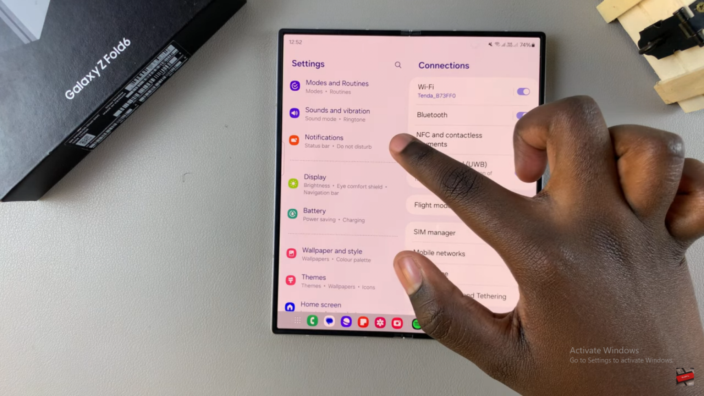 Disable Message Notifications On Samsung Galaxy Z Fold 6