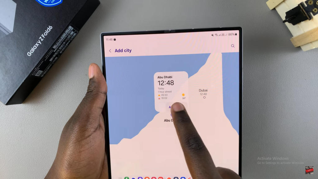 Add Multiple Clocks To Always ON Display Of Samsung Galaxy Z Fold 6