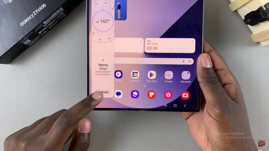 Use Built In Compass On Samsung Galaxy Z Fold 6