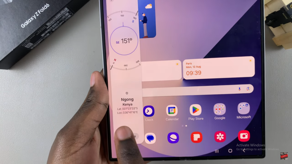 Use Built In Compass On Samsung Galaxy Z Fold 6