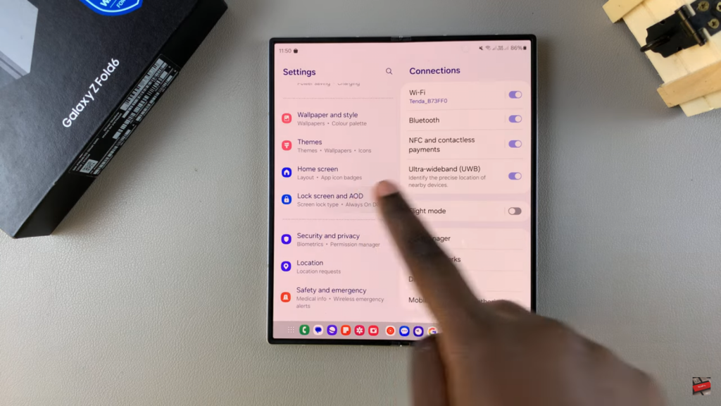 Add Calendar To Always ON Display On Samsung Galaxy Z Fold 6