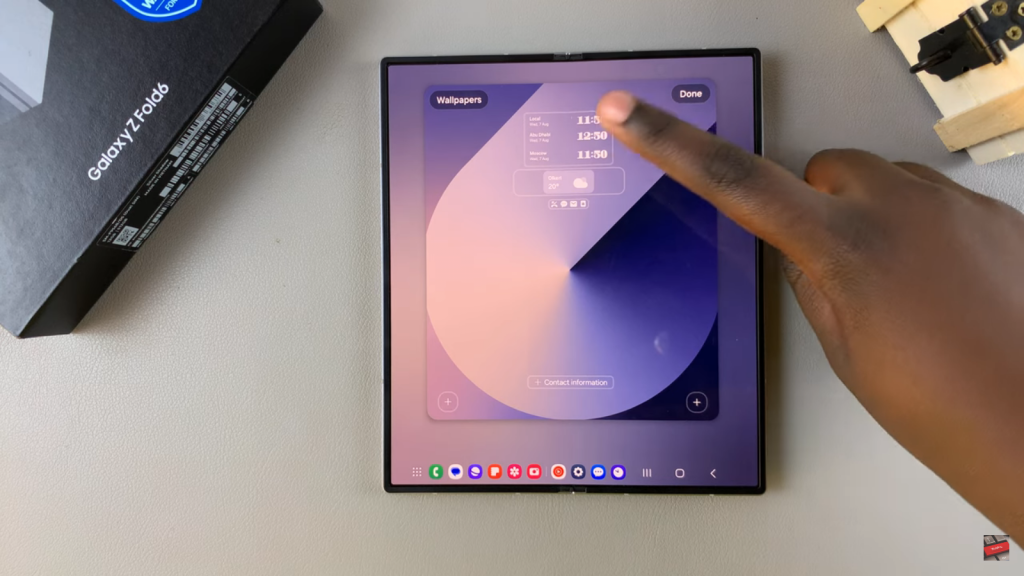 Add Calendar To Always ON Display On Samsung Galaxy Z Fold 6