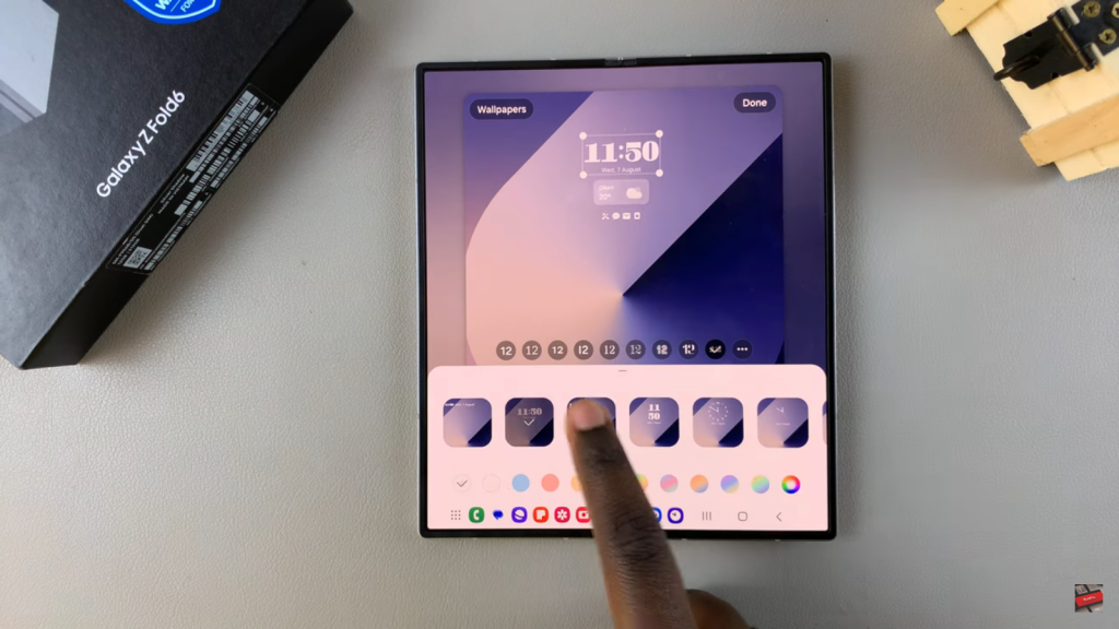 Add Calendar To Always ON Display On Samsung Galaxy Z Fold 6